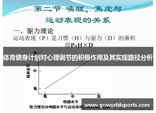 体育健身计划对心理调节的积极作用及其实现路径分析